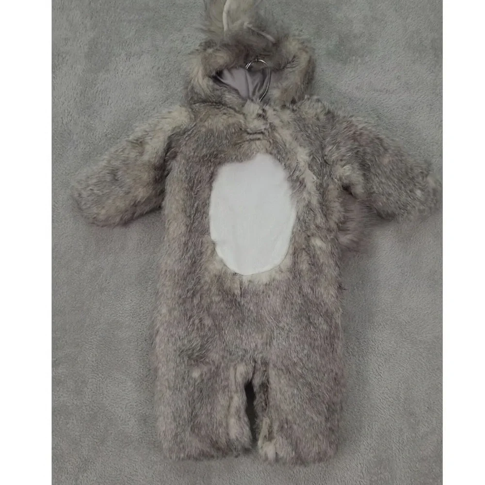 Pottery Barn Kids Faux Fur Bunny Pram Suit | 12–24 Months - Picture 2 of 4